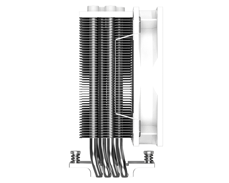 Кулер для процессора ID-COOLING SE-214-XT ARGB WHITE LGA1700/1200/115X/AM4 (16шт/кор, TDP 180W, PWM, 4 тепл.трубки прямого контакта, FAN 120mm, Addressable RGB LED, белый) RET