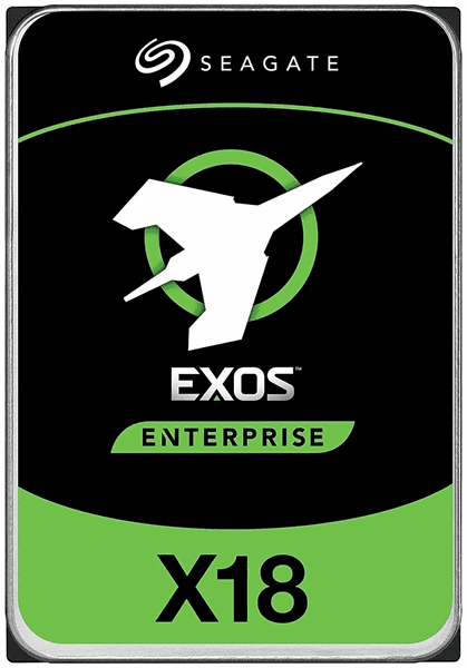 Жесткий диск Seagate Exos X18 HDD 3.5" SATA 16Tb, 7200 rpm, 256Mb buffer, 512e/4kn, CMR, ST16000NM000J, 1 year (Восстановленные)