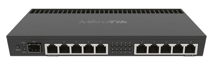Маршрутизатор MikroTik RouterBOARD 4011iGS+ with Annapurna Alpine AL21400 Cortex A15 CPU (4-cores, 1.4GHz per core), 1GB RAM, 10xGbit LAN, 1xSFP+ port, RouterOS L5, desktop (царапины, потертости, внешний вид Б/У)