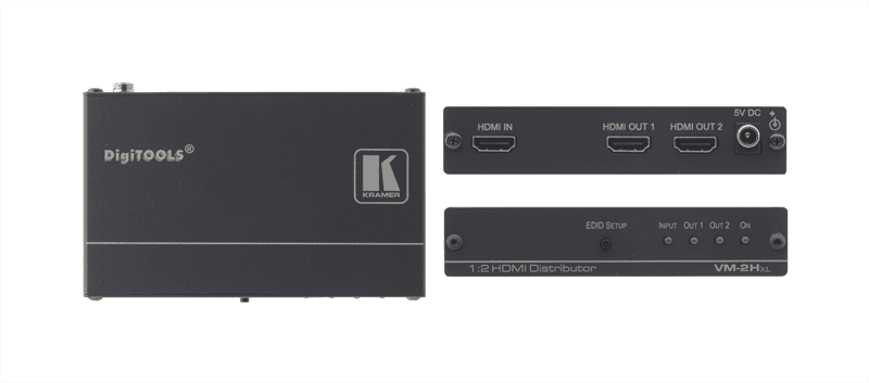 Усилитель-распределитель видеосигналов Kramer VM-2Hxl Усилитель-распределитель 1:2 HDMI