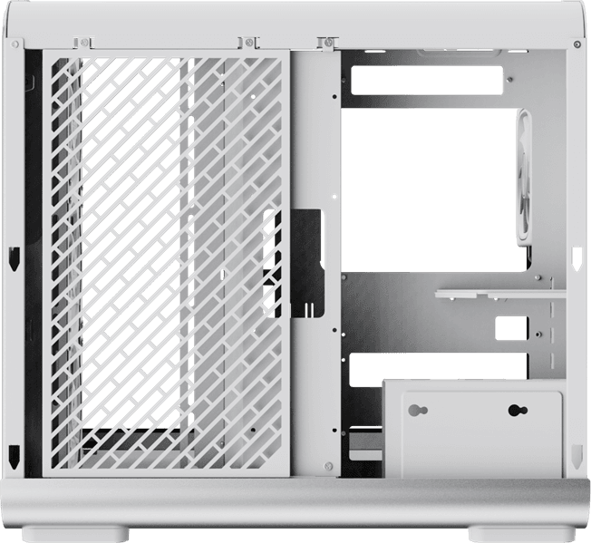 Корпус Formula V Line Crystal U7 White, ATX, TYPE-C*1, USB3.0*2, Aluminum + Tempered Glass