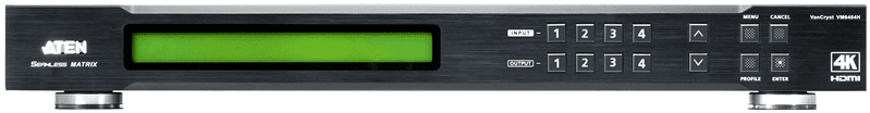 Матричный коммутатор Aten ProAV black: 4x4 True 4K HDMI матричный коммутатор с масштабированием