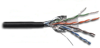 Кабель LANMASTER (LAN-5EFTP-WP-OUT) FTP 4 пары кат.5Е 200Mhz PE внешняя прокладка 305м