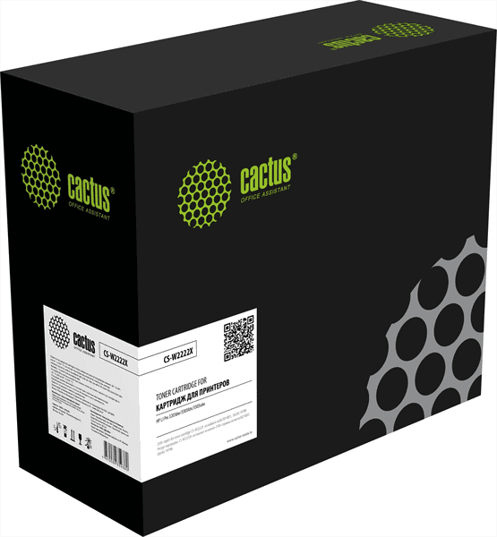 Картридж лазерный Cactus CS-W2222X 222X желтый (2500стр.) для HP LJ Pro 3203dw/3303fdn/3303sdw с чипом