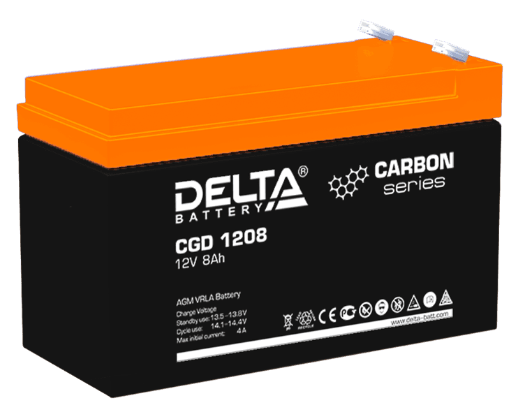 аккумуляторная батарея Delta Аккумуляторная батарея CGD 1208 (12V / 8Ah)