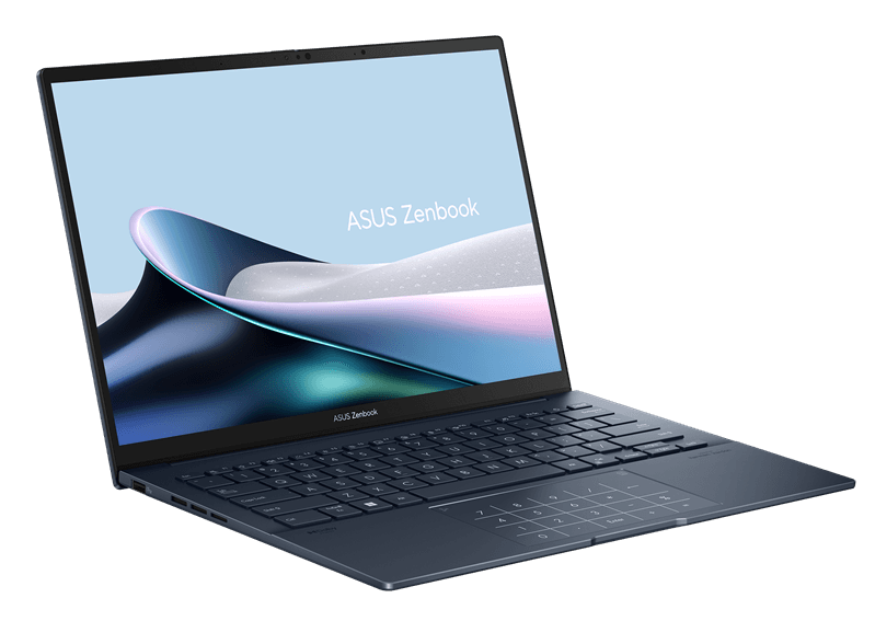Ноутбук ASUS Zenbook 14 OLED UX3405MA-QD489 Core Ultra 5 125H/16b LPDDR4X/1TB SSD/14" OLED WUXGA(1920 x 1200)/WiFi6E/No OS/1.22Kg/Ponder Blue/RU_EN_KEYBOARD