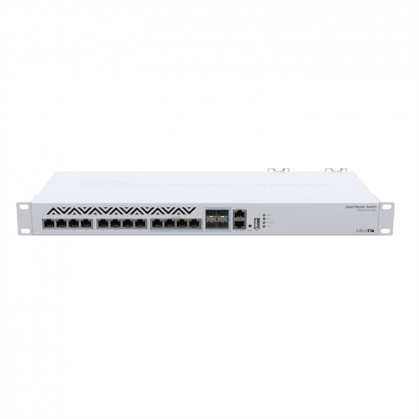Коммутатор MikroTik Cloud Router Switch 312-4C+8XG-RM with 8 x 1G/2.5G/5G/10G RJ45 Ethernet LAN, 4x Combo ports (1G/2.5G/5G/10G RJ45 Ethernet LAN or 10G SFP+), 1x LAN port for management, RouterOS (потертости)