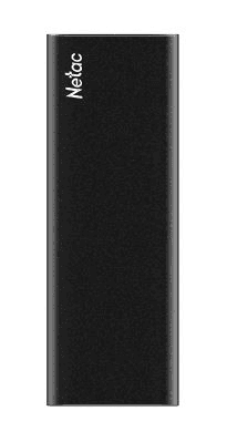 SSD накопитель Netac Z SLIM Black 2TB USB 3.2 Gen 2 Type-C External SSD, R/W up to 550MB/480MB/s,with USB-C to USB-A cable and USB-A to USB-C adapter 3Y wty