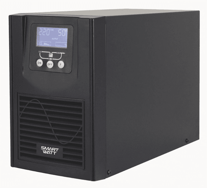 ИБП Онлайн SMARTWATT, мощность 1000/900 ВА/Вт, напольный, LCD дисплей, IEC13 - 6 шт., встроенные АКБ