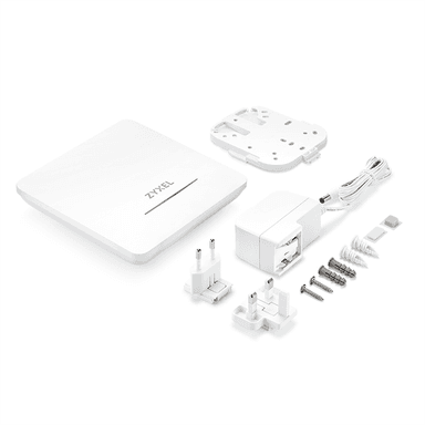 Беспроводная точка доступа Zyxel NebulaFlex NWA90BE, Wi-Fi 7 (BE5100), MU-MIMO 2x2+2x2, 1xLAN 2.5GE, БП в комплекте