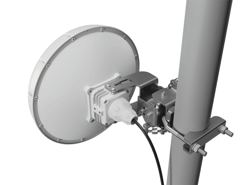 Комплект из двух точек доступа MikroTik Wireless Wire nRAY (Pair of preconfigured nRAYG-60ad devices for 60Ghz link (60GHz antenna, 802.11ad wireless, two core 1.2GHz CPU, 256MB RAM, 1x Gigabit (незначительное повреждение коробки)