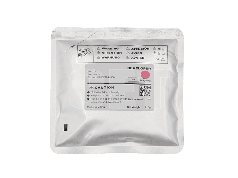 -/ Девелопер для KONICA MINOLTA Bizhub C250i/300i/360i (CET) Magenta, 210г, 1000000 стр.