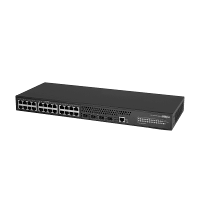 Коммутатор Dahua DH-AS5500-24GT4XF, 24×1 Гбит/с + 4×10 Гбит/с SFP+, управляемый
