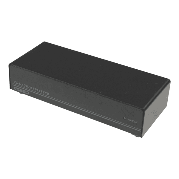 Разветвитель VGA+аудио OSNOVO D-VA104 Разветвитель- 1VGA+1Стерео Аудио вх./4 VGA+4 Стерео Аудио. Расстояние передачи – до 50м; Разрешение: до 1920х1440, 60 Гц; Подключение VGA(15 pin D-sub), Стерео Аудио (3,5мм). БП 5В DC/