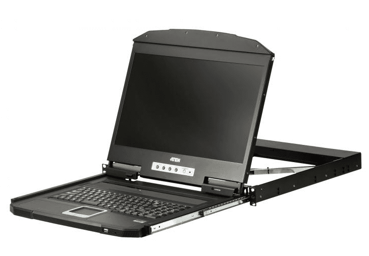 CL3100NX-ATA-RG - КВМ-консоль, ATEN, CL3100NX-ATA-RG, 18.5", 1U, Short Depth, USB, VGA, Single Rail, LCD Console, W/RU KB, W/EU Cord