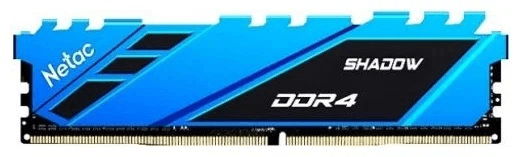 Оперативная память Netac Shadow 8GB DDR4-2666 (PC4-21300) C19 19-19-19-43 1.2V Memory module (DIMM) Blue