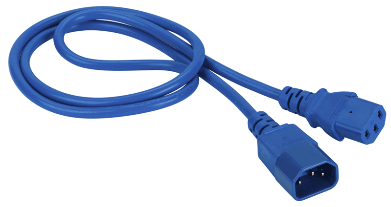 Lanmaster LAN-PP13/14-3.0-BL Шнур питания C13-C14 3м 3x0.75мм² синий