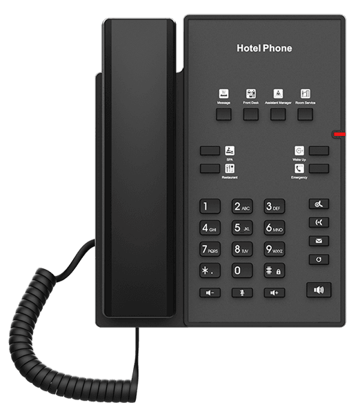 Отельный телефон 2-проводной Fanvil 2 Wire Hotel Phone with RJ 11 Cost-effective Hote Phone HD Voice 8 DSS Keys PoE HD Voice PSU
