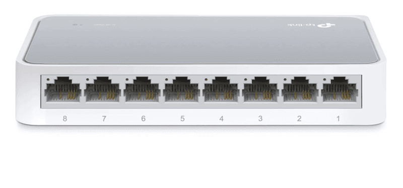 Коммутатор TP-Link <TL-SF1008D> 8-port 10/100M Desktop Switch, SNMP, Plastic case