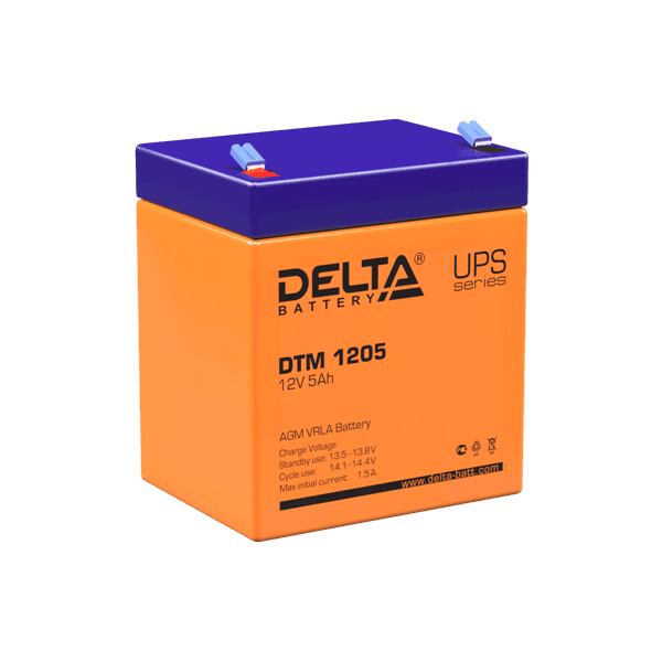 Delta Battery Аккумулятор свинцово-кислотный DTM 1205 12В 5Ач