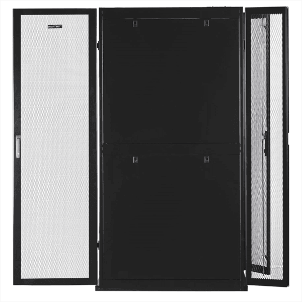 Серверный шкаф SMARTWATT Серверный шкаф Rack S-Series 42U 600x1070мм, двери с перфорацией, боковые панели 4шт и ролики в комплекте, черный (4512020620015)