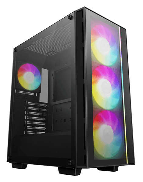 Корпус Deepcool Matrexx 55 V4 черный без БП ATX 7x120mm 2x140mm 2xUSB3.0 audio bott PSU