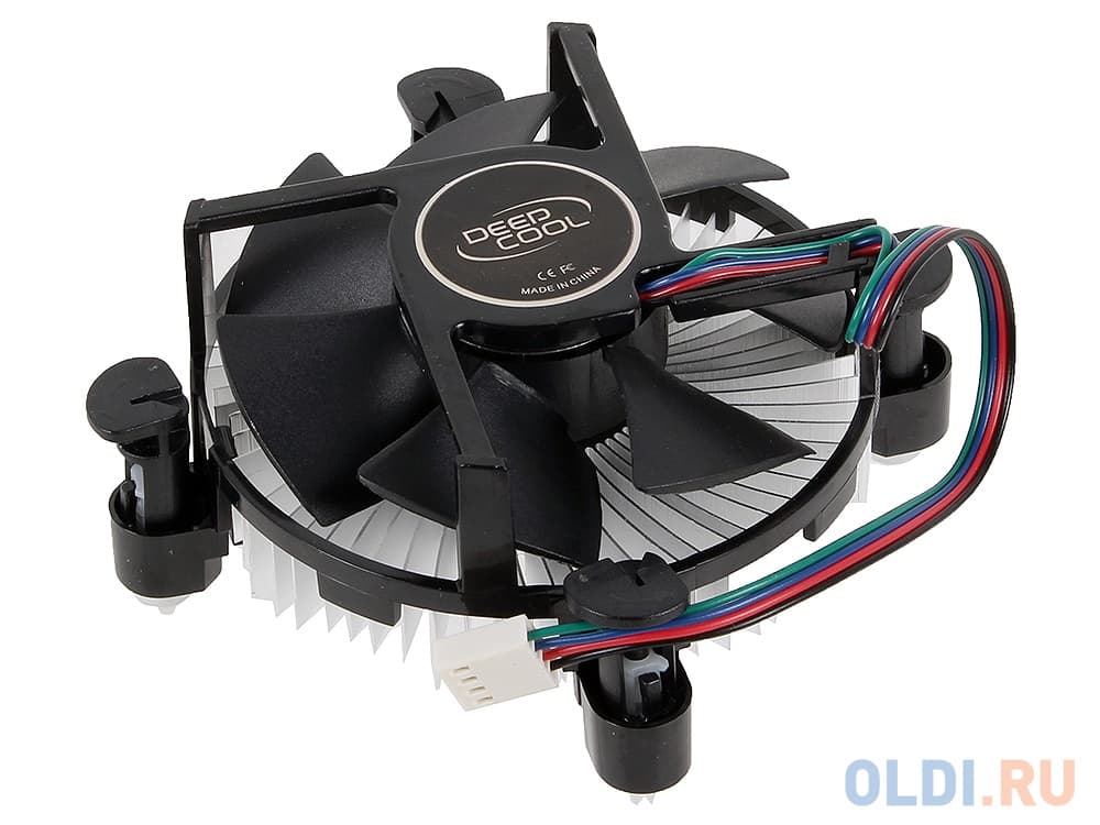 Кулер для процессора DEEPCOOL CK-11509 PWM LGA-1150/1155/1156 (96шт/кор, TDP 65W, вент-р 92мм, 900~2400%RPM, 17.8~30.54dBa) BOX (DP-ICAP-11509PWM)