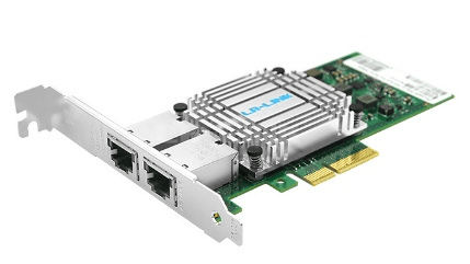 Сетевой адаптер Lr-Link LREC9812BT PCIe 3.0 x4, Intel x550, 2*RJ45 10G NIC Card