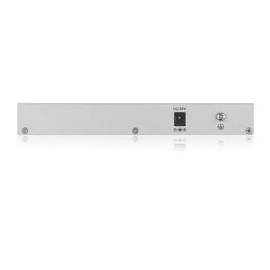 ZYXEL GS1200-5HPV2-EU0101F Smart PoE+ коммутатор GS1200-5HP v2, 5xGE (4xPoE+), настольный, бесшумный, с поддержкой VLAN, IGMP, QoS и Link Aggregation, бюджет PoE 60 Вт