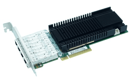 Сетевая карта LR-Link NIC PCIe x8, 4 x 10G SFP+, Intel 82599ES chipset (FH+LP)