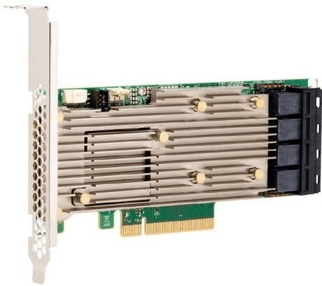 контроллер Broadcom RAID Controller 9460-16i, PCI-E 3.1 x8 LP, Tri-Mode SAS/SATA/NVMe, RAID 0,1,10,5,6, 50,60, 16port (4*SFF8643), 4GB Cache, SAS3516, RTL