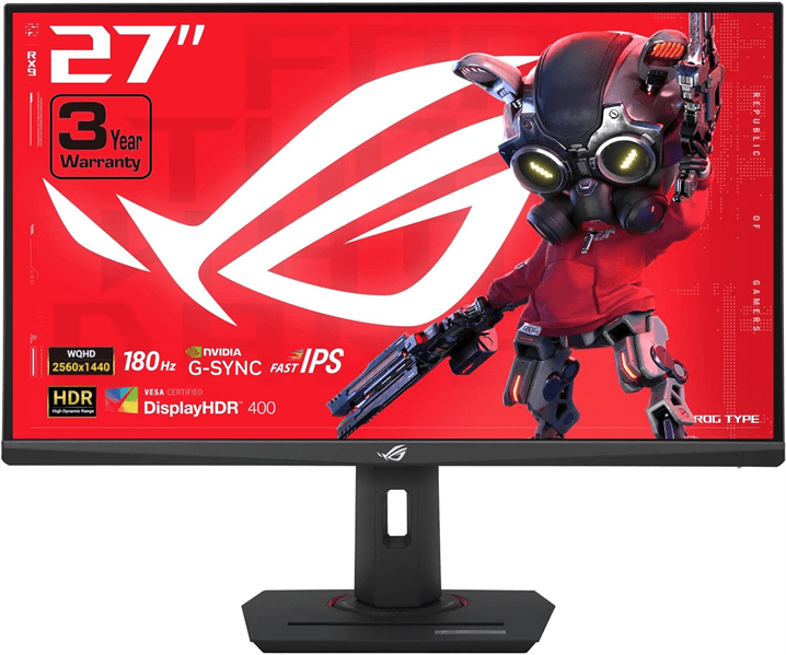 Монитор ASUS 27" ROG Strix XG27ACS IPS 2560x1440 1ms MPRT 350cd 180Hz DP HDMI Swivel Pivot HAS Black
