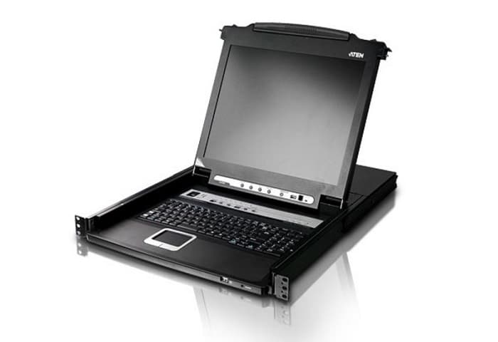 Коммутатор ATEN 16P CAT5 HIGH DENSITY DUAL RAIL LCD OVER IP 17INCH.