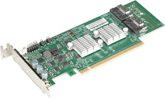 контроллер Supermicro AOC-SLG4-4E4T 4-Port Retimer, x16 PCIe Gen 4,RoHS