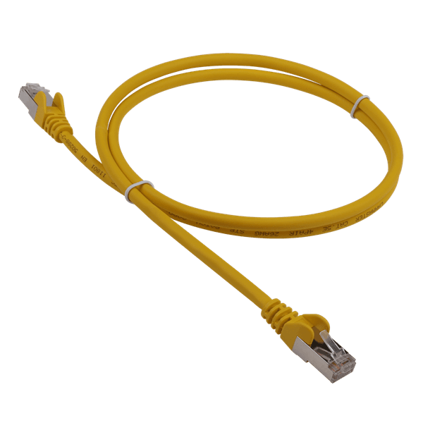 Патч-корд Патч-корд LANMASTER LSZH FTP кат.5e, 0.5 м, желтый
