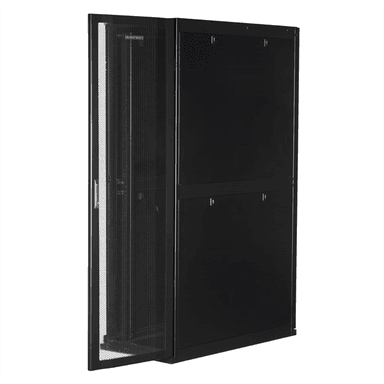 Серверный шкаф SMARTWATT Серверный шкаф Rack S-Series 42U 600x1200мм, двери с перфорацией, боковые панели 4шт и ролики в комплекте, черный (4512020620014)
