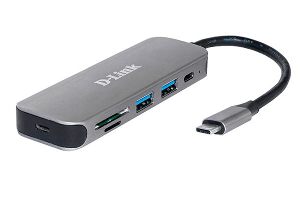 D-Link DUB-2325/A1A Концентратор с 2 портами USB 3.0, 1 портом USB Type-C, слотами для карт SD и microSD и разъемом USB Type-C