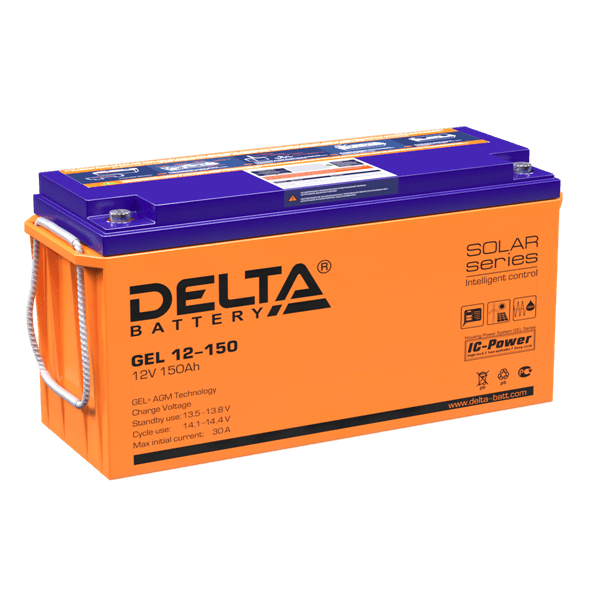 Аккумуляторная батарея Delta Аккумуляторная батарея универсальная, технология GEL (12V / 150Ah)