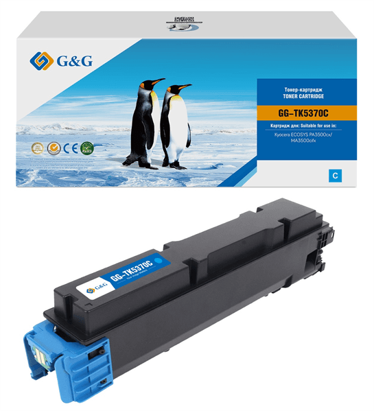 Тонер-картридж G&G GG-TK5370C TK-5370C голубой (5000стр.) для Kyocera ECOSYS PA3500cx/MA3500cifx