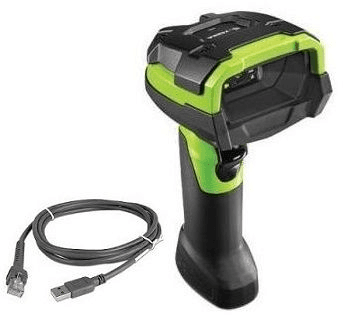 Сканер штрих-кода ручной Zebra DS3608 (DS3608-SR3U4600VZW) 2D имидж, проводной, USB, зеленый/черный