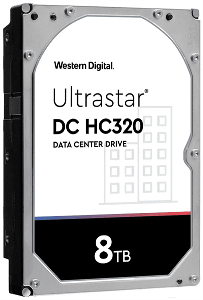 Жесткий диск серверный WD Ultrastar DC HC320 HUS728T8TALE6L4 8TB 3.5" SATA 6Gb/s, 7200rpm, 256MB, 0B36404/0B36452, 512e Bulk