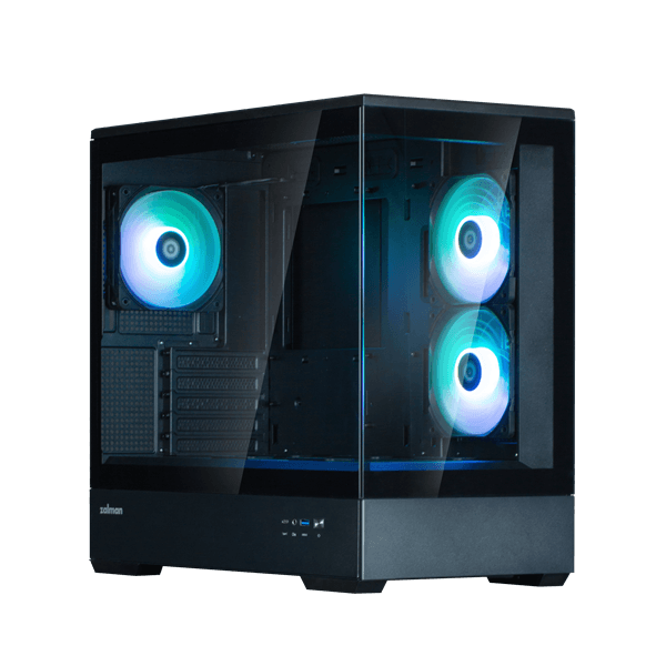 Корпус для ПК Zalman P30 Black V2 mATX Mini Tower PC Case, ARGB Fanx3