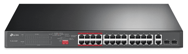 Коммутатор TP-Link <TL-SL1226P> неуправляемый (24UTP 10/100/1000Mbps)