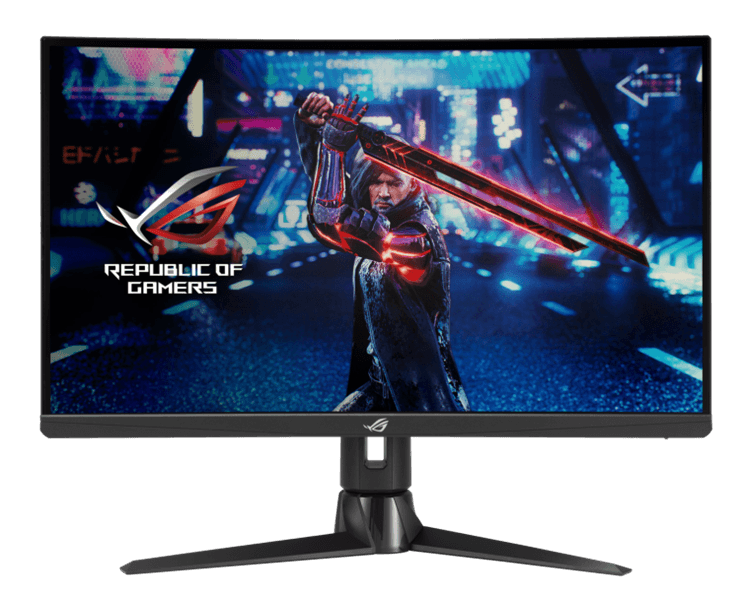 Монитор ASUS 27" ROG Strix XG27AQV IPS 2900R 2540x1440 1ms 400cd 170Hz HDMI*2 DP USB-Hub MM Swivel Pivot HAS Dark Grey
