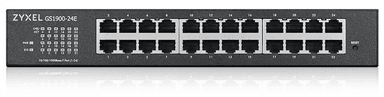 Коммутатор Smart L2 Zyxel GS1900-24E, rack 19", 24xGE, настольный, бесшумный