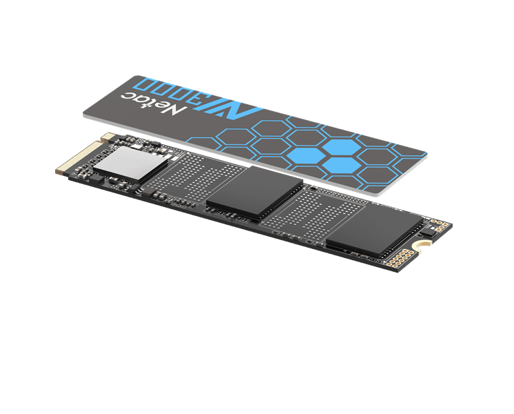 Накопитель SSD Netac NV3000, 2Tb, PCIe 3.0 x4, M.2 2280, NVMe, R/W 3100/2100, с радиатором