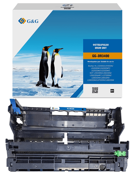 Фотобарабан G&G drum-cartridge for Brother HL-L5000D/L5100DN/L5200DW/L5200DWT/L6200DW/L6200DWT;DCP-L5500DN/L5600DN/L5650DN;MFC-L5700DW/L5800DW/L5850DW/L5900DW/L6700DW/L6800DW witho (потертости, отломана деталь.)