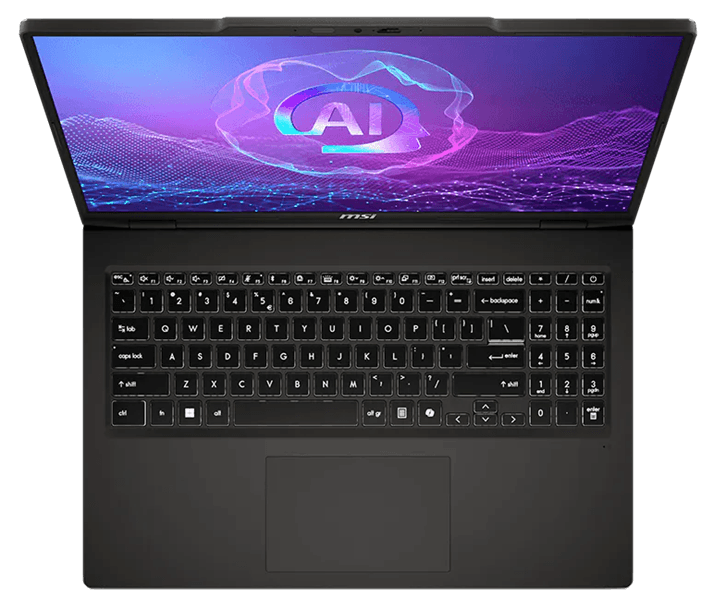 Ноутбук MSI VenturePro Core 7 240H, 16" 16:10 2K OLED (2048x1280),64GB (32GB*2)DDR5, 1TB SSD, RTX5060 8GB GDDR7, DOS,2y