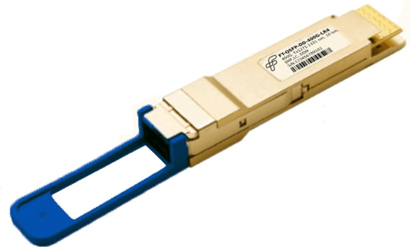 Трансивер FT QSFP-DD модуль, 400Гбит/с, SMF, 1271/1291/1311/1331нм, LC, 10km with FEC