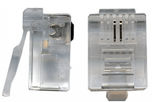 Коннектор Lanmaster (TWT-PL12-6P2C/100) UTP кат.3 RJ12 прозрачный (упак.:100шт)